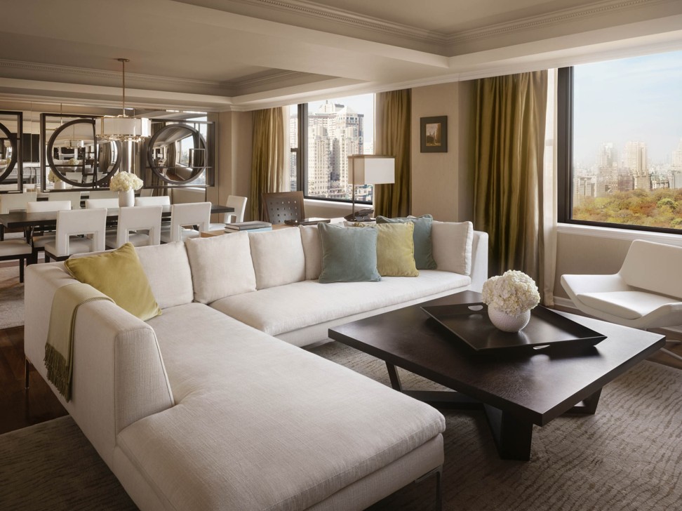 The presidential suite at the JW Marriott Essex House, in New York. Photo: Nikolas Koenig