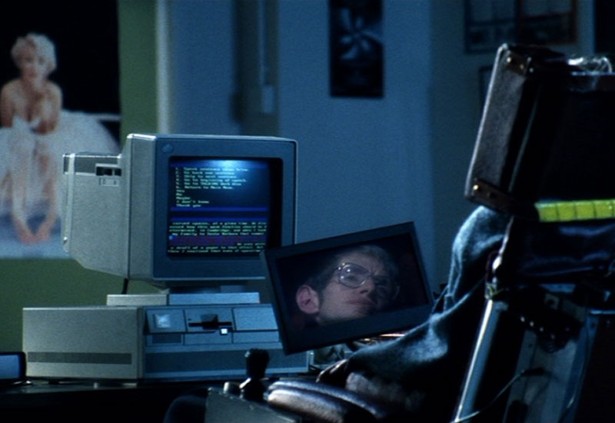 A still from A Brief History of Time (1991).