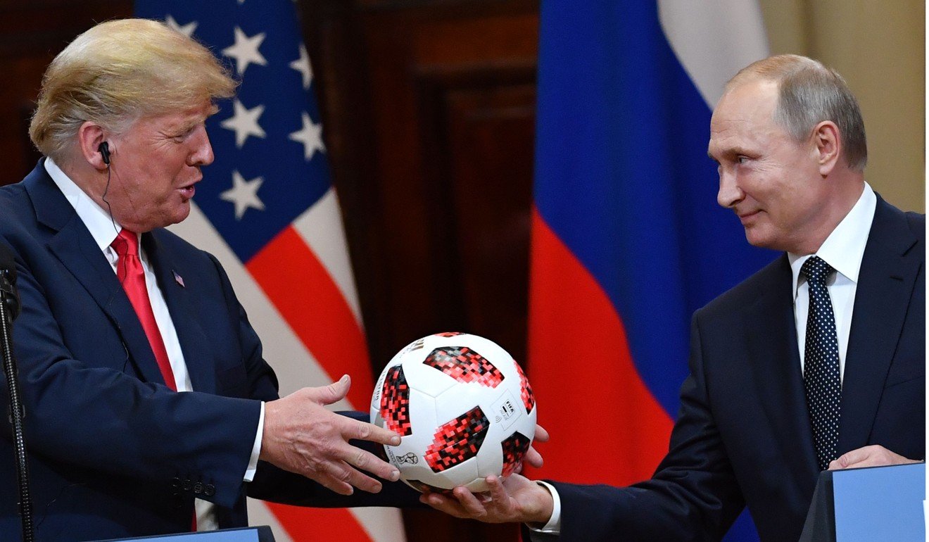 Image result for images putin trump soccer ball'