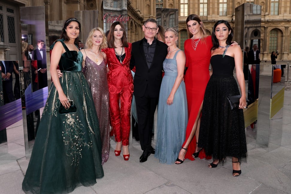 Freida Pinto, Naomi Watts, Monica Bellucci, Cyrille Vigneron, Melanie Laurent, Bianca Brandolini and Golshifteh Farahani at Cartier high jewellery gala in Paris