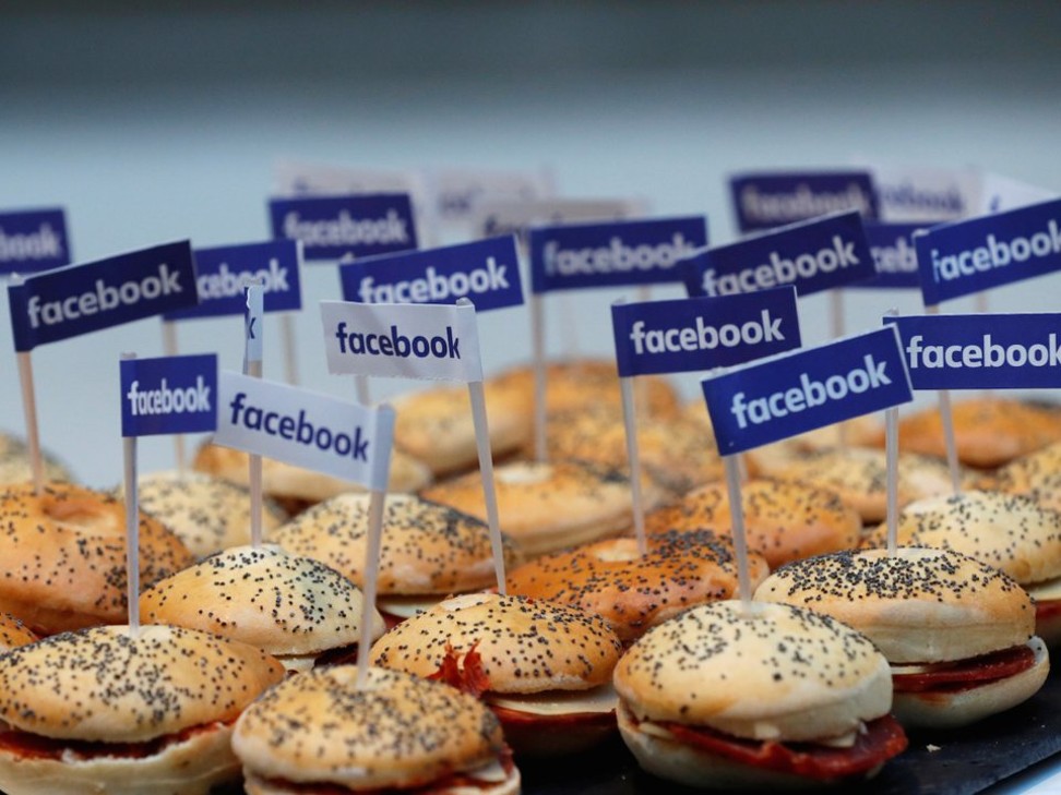 Facebook employees have access to free snacks at the Menlo Park office, but employees in Mountain View will have to eat off site. Photo: Reuters