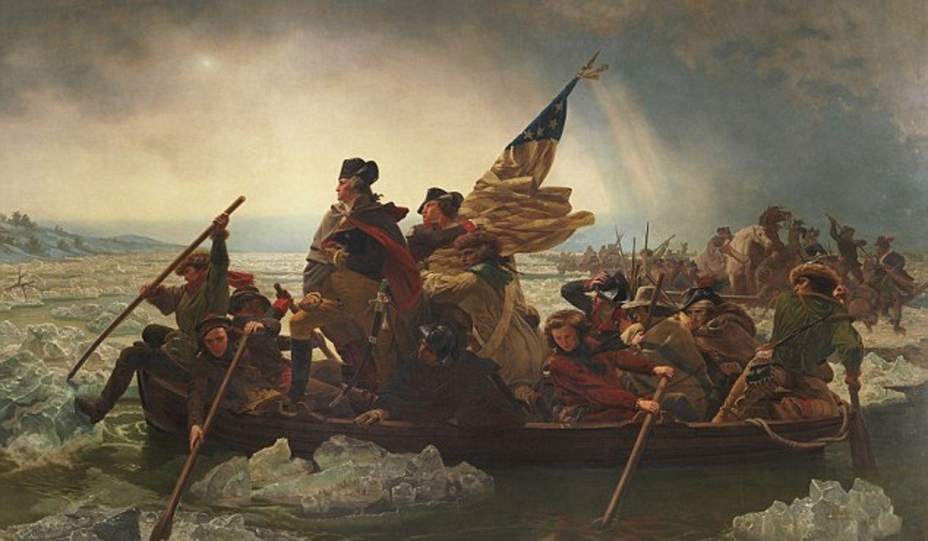 It is a replica of the historic 'Washington Crossing the Delaware' painting. Photo: Handout