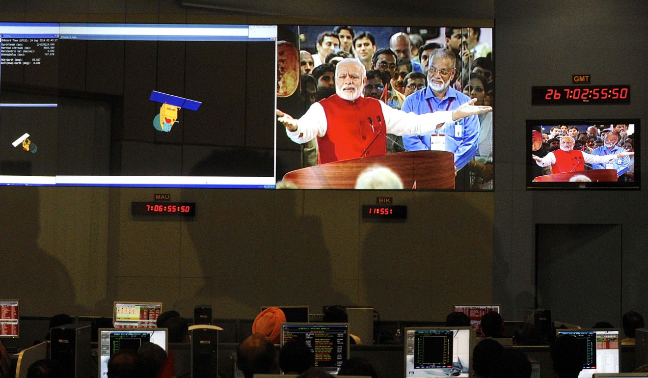 Months after Modi’s election in 2014, India became the first Asian nation to reach Mars when its first mission to the red planet entered orbit. File photo: Reuters