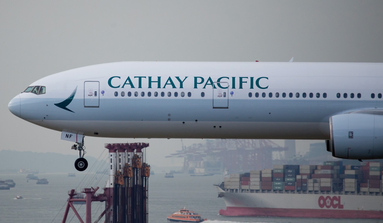 Cathay Pacific lost HK$263 million in the first six months of 2018. Photo: Bloomberg