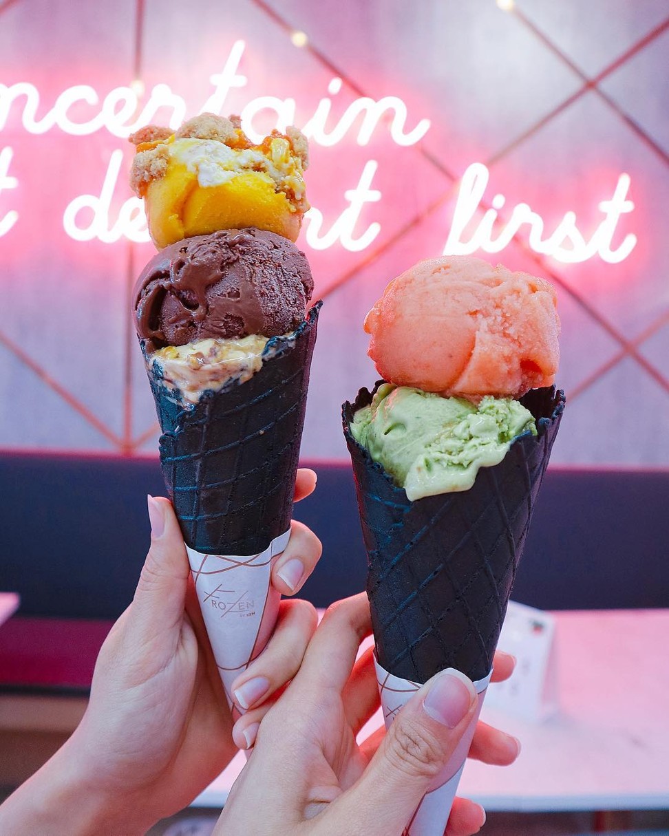Frozen by Ken offers a wide variety of ice cream flavours. Photo: @nataliechen__