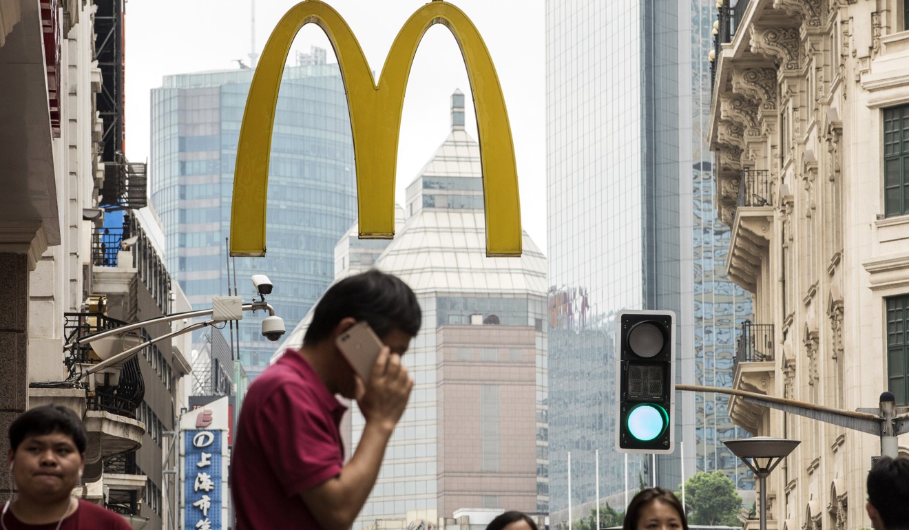 A golden arch in Shanghai, one of the many emblems of US-China economic ties. Photo: Bloomberg