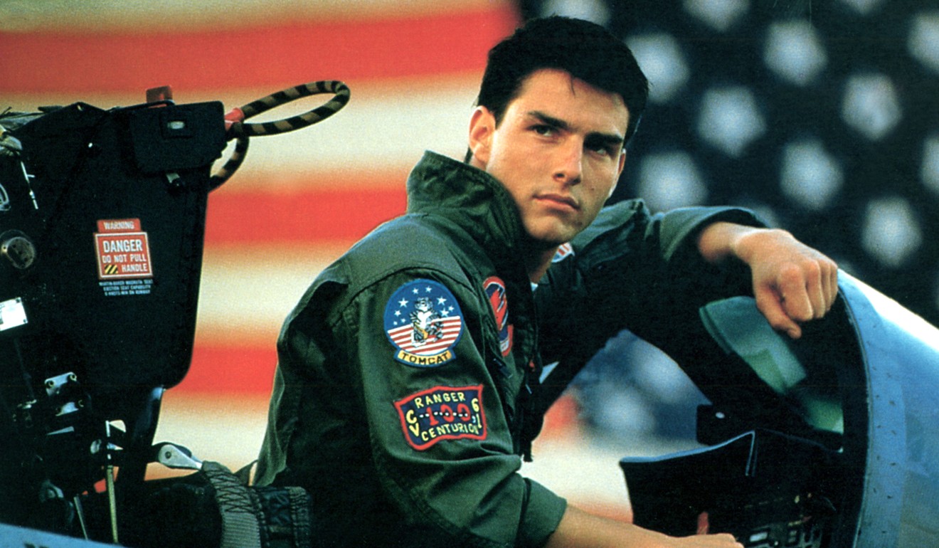 Tom Cruise as Pete “Maverick” Mitchell in the original Top Gun, a role he will reprise in the sequel. Photo; Alamy