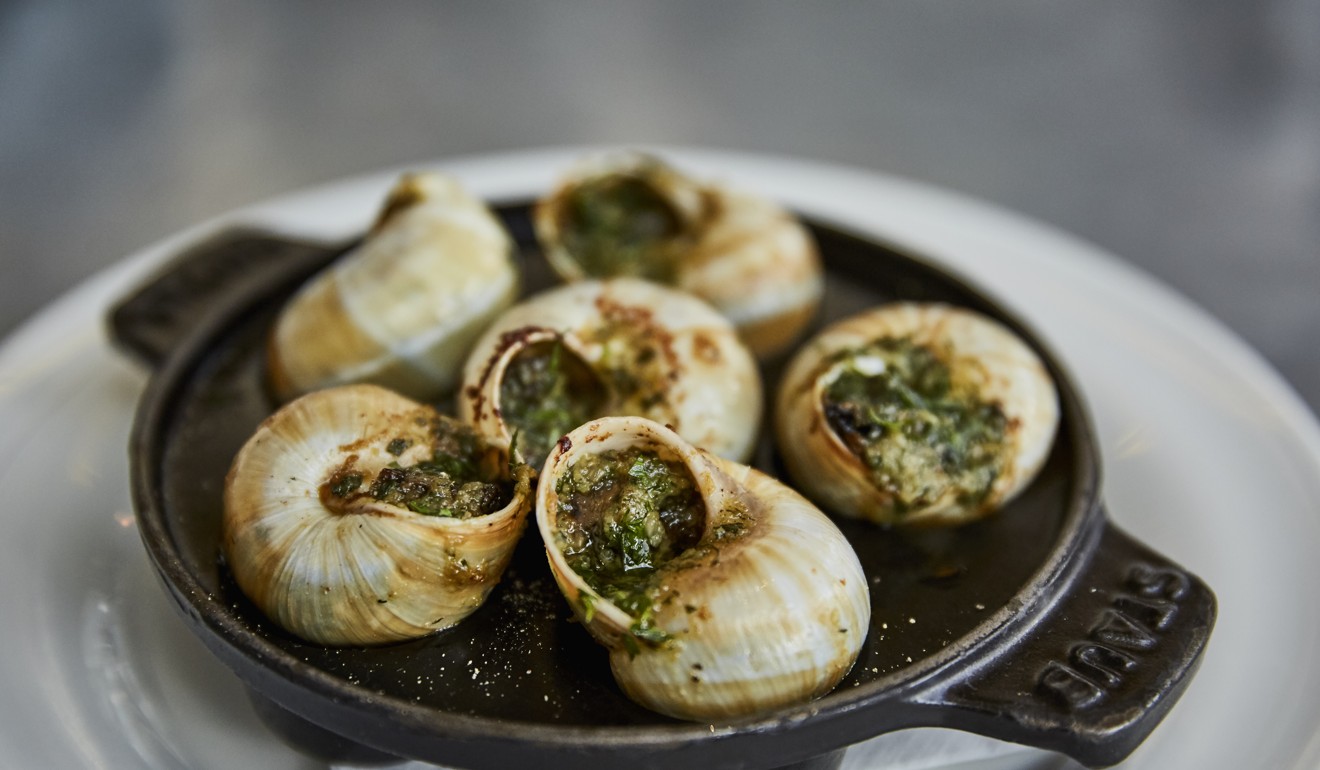 Escargots at La Petite Maison.