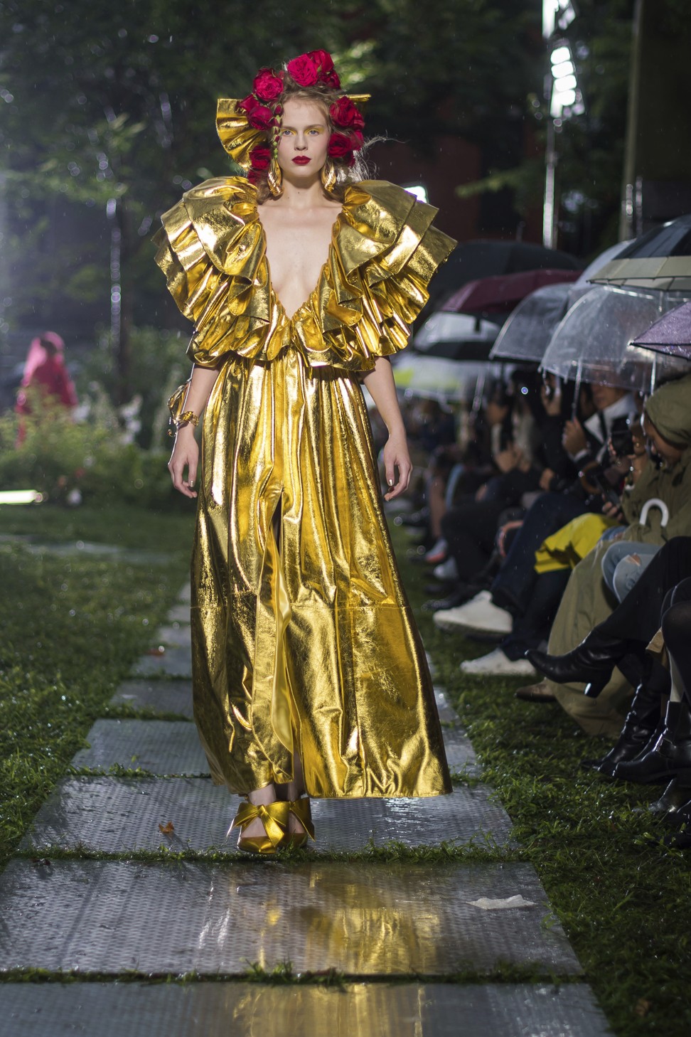 Rodarte captivates rainy New York Fashion Week with romantic, cemetery ...