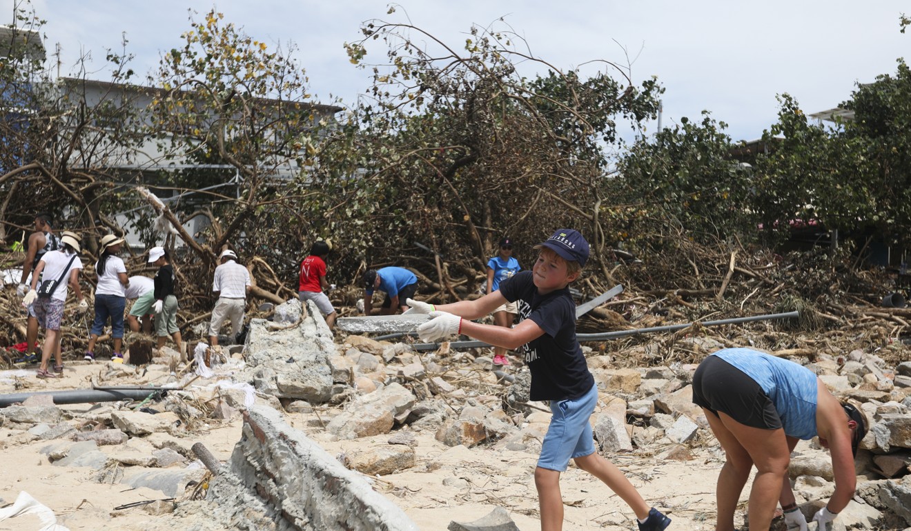 Shek O residents are seeking government help in cleaning up the beach. Photo: Xiaomei Chen