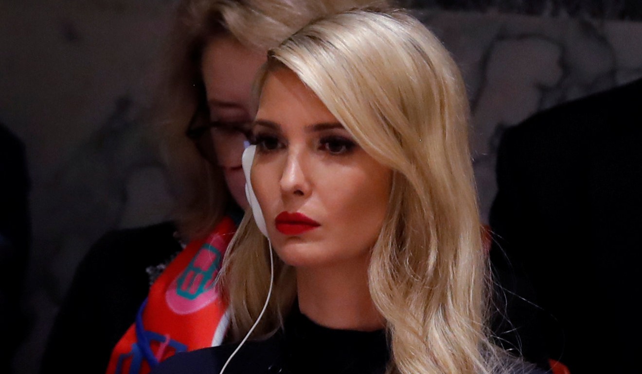 Ivanka Trump listens during the UN Security Council briefing. Photo: Reuters