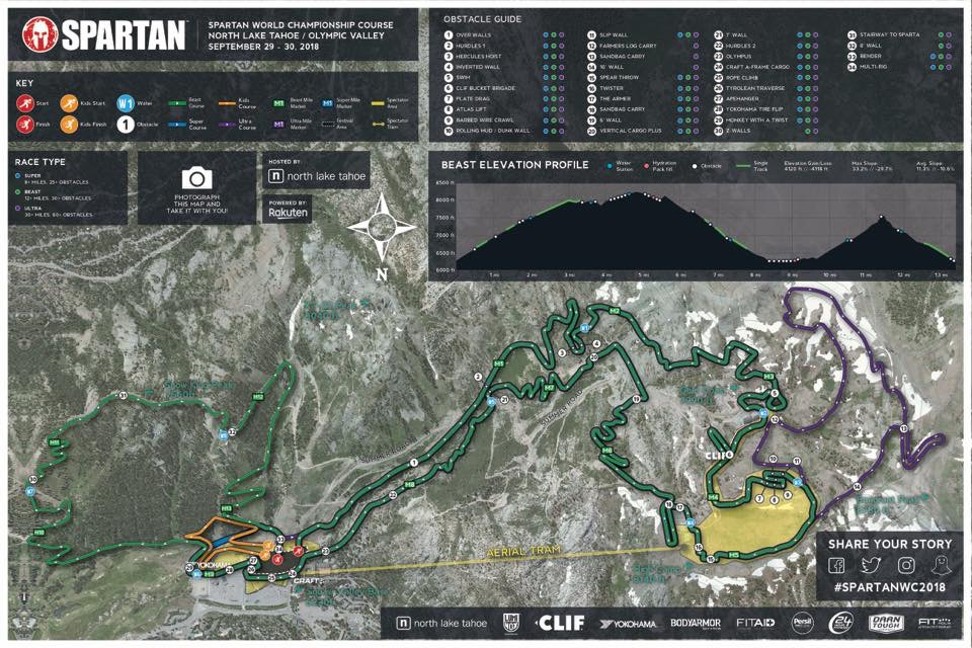 Spartan World Championship 2018 what obstacles must competitors face