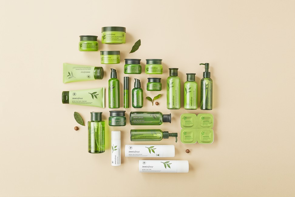 Products by South Korean beauty brand Innisfree.