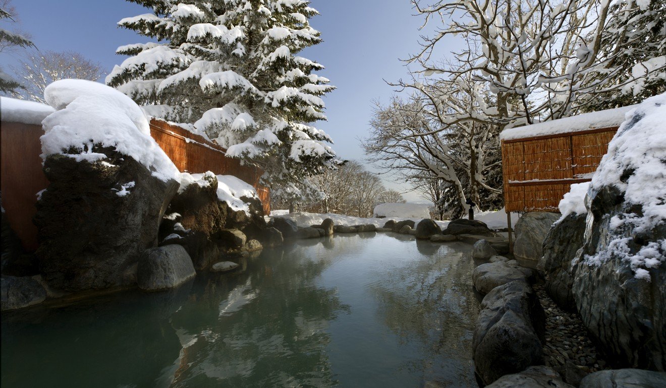 The Green Leaf Onsen, a hot spring rich in salt and minerals said to have healing properties. Picture: Aaron Jamieson