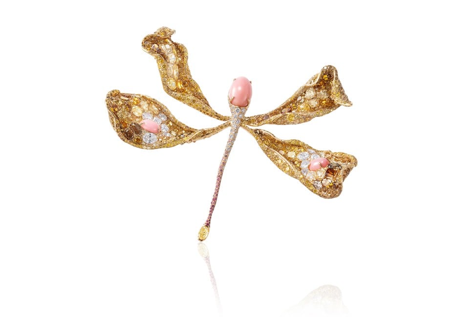 Cindy Chao’s Yellow Diamond Dragonfly Brooch.