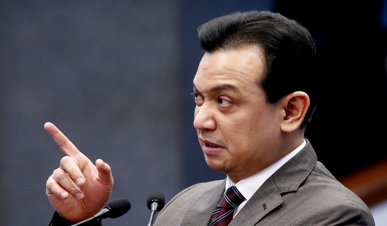 Senator Antonio Trillanes IV is among Duterte’s most strident critics. Photo: AP