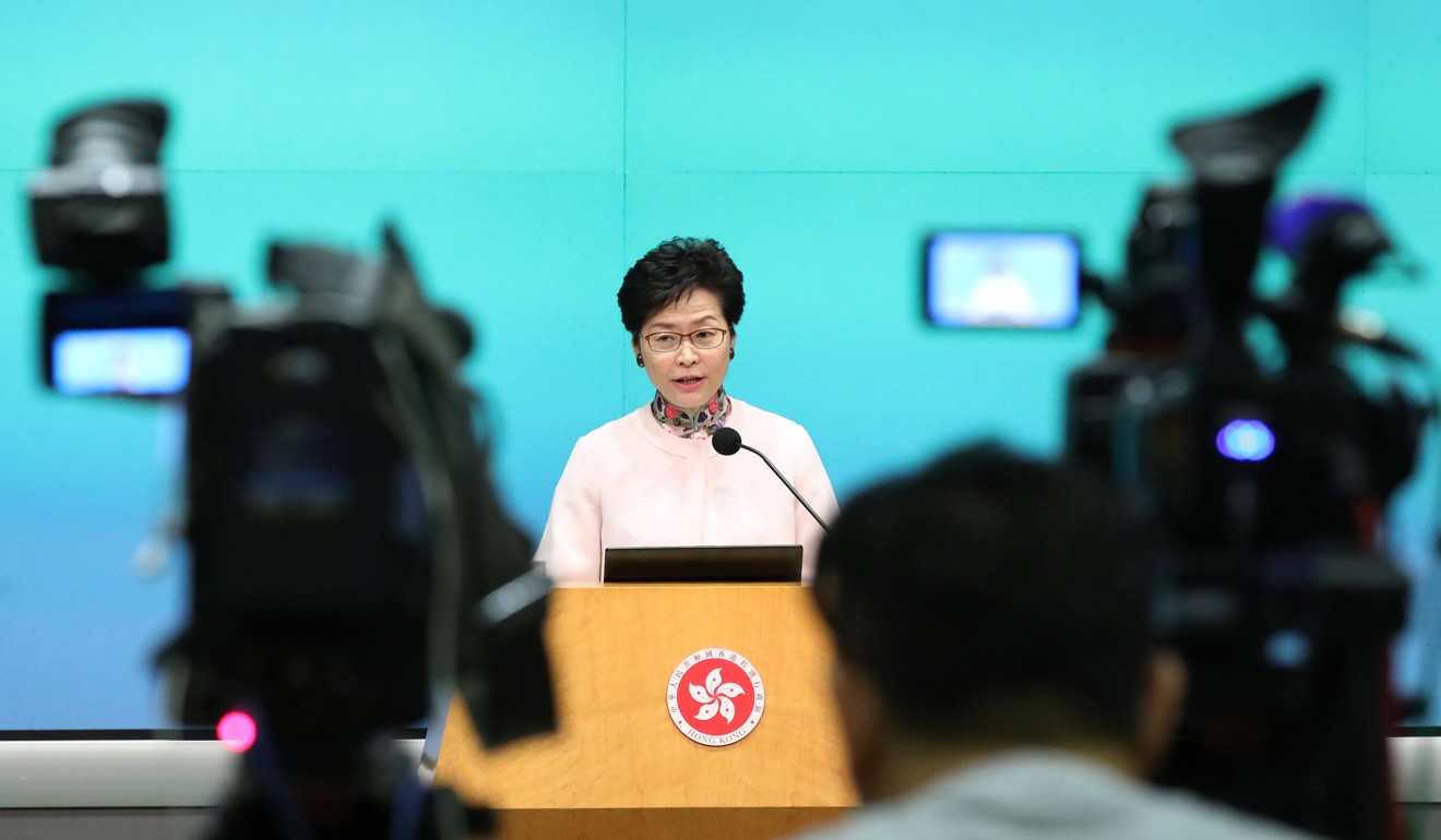 Carrie Lam showed her commitment to education. Photo: Felix Wong