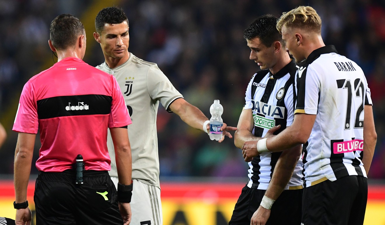 Cristiano Ronaldo in action for Juventus against Udinese last week. Photo: AFP