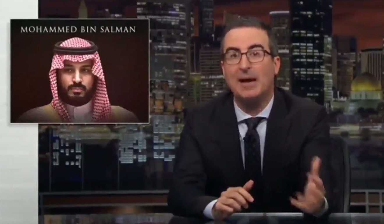 John Oliver hits out at WWE over their relationship with Saudi Arabia.
