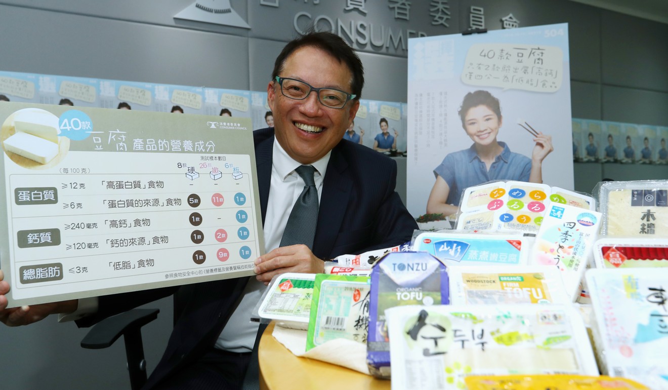 The Consumer Council’s Clement Chan sharing the results. Photo: Edmond So