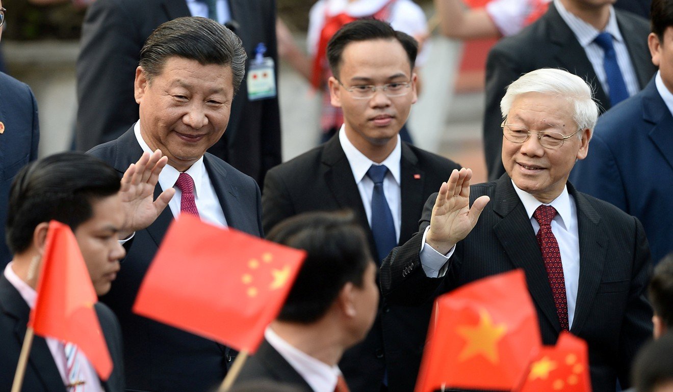 Xi Jinping and Nguyen Phu Trong both hold the three same top offices. Photo: Reuters