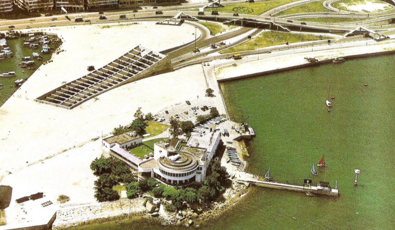 An aerial photograph from the late 1960s shows reclamation work and the start of construction of the Cross Harbour Tunnel in Wan Chai North Shore, which led to Kellett Island, home of the Royal Hong Kong Yacht Club, being incorporated into Hong Kong Island.
