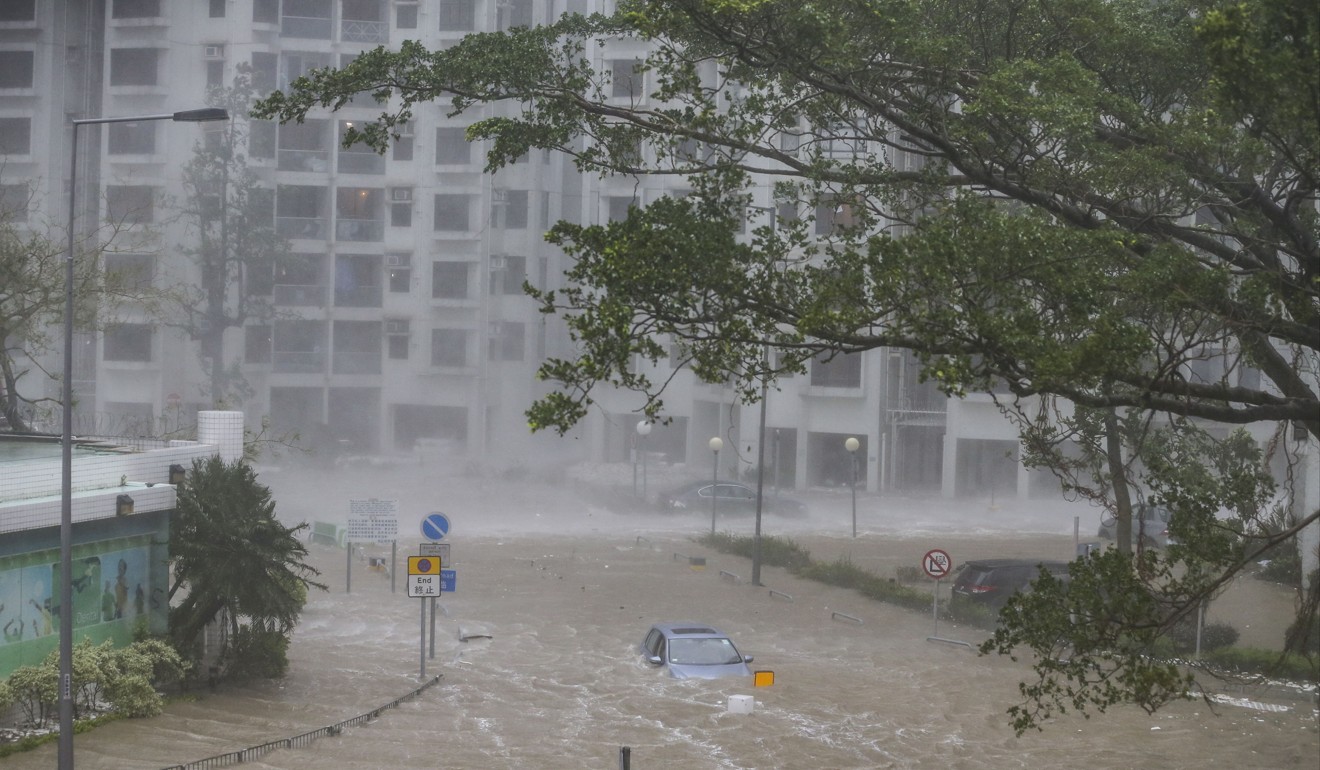 Typhoons Hato and Mangkhut had already pushed the public sector to address the threat of high waves on the coastal protection system and consider the effects of rising sea levels and climate change. Photo: Sam Tsang