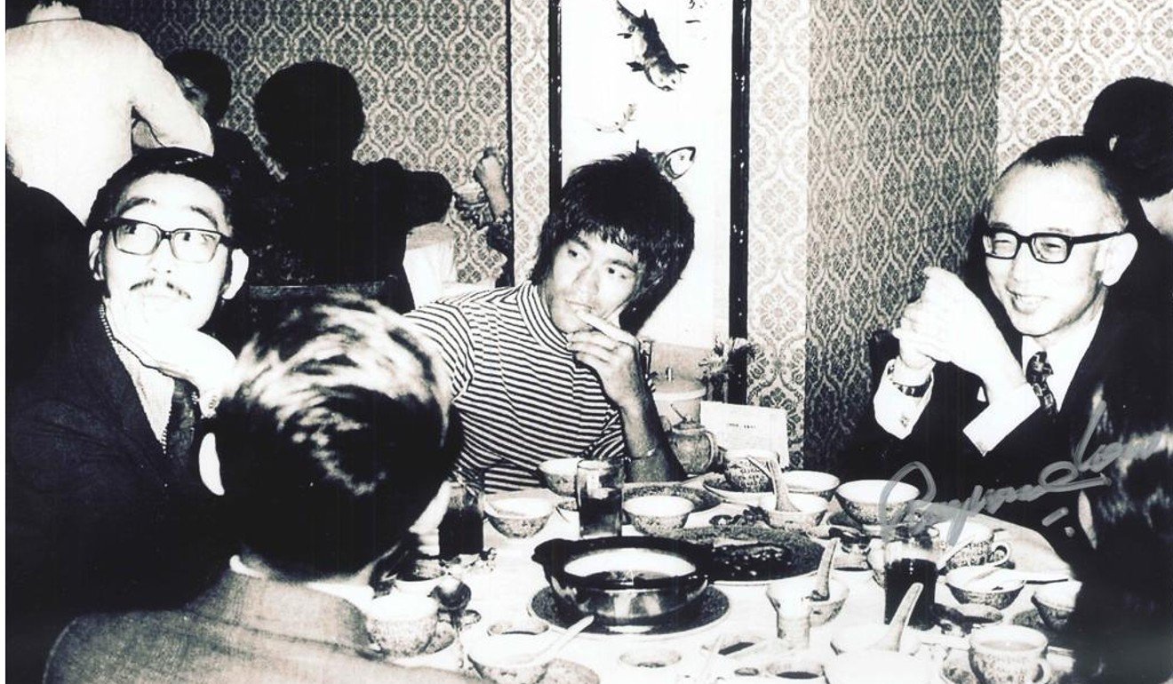 Chow (right) with Bruce Lee (centre) and Robert Chua Wah-peng in 1972. Photo: Handout