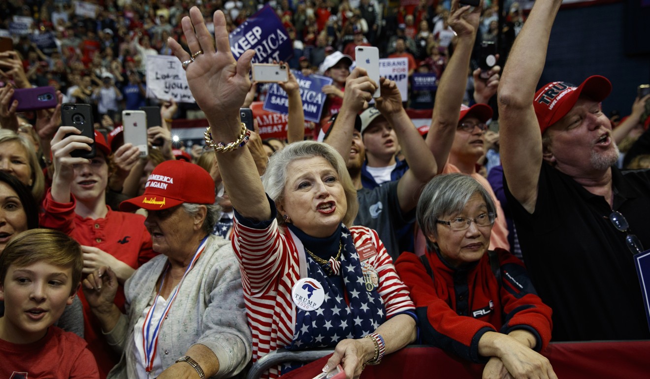Trump supporters in Chattanooga. Photo: AP