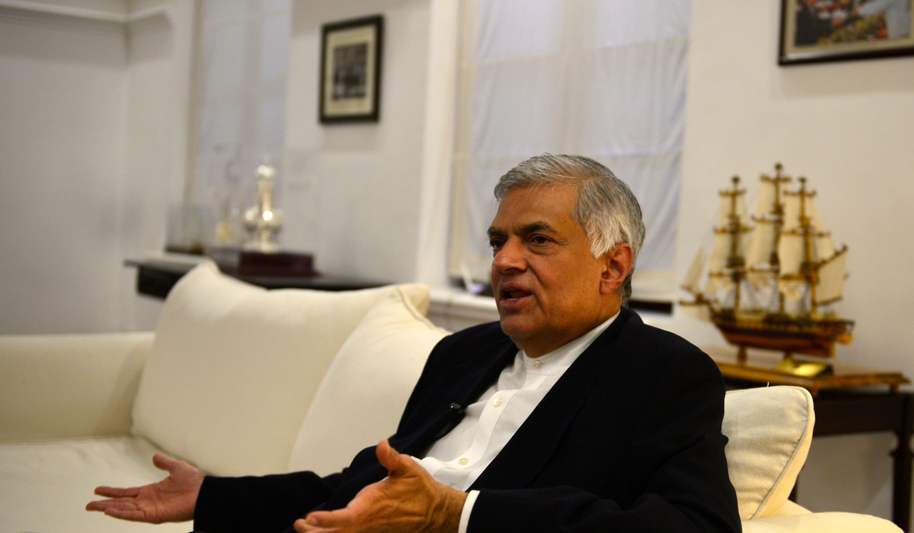 Wickremesinghe was sacked by Sri Lanka’s president last month. Photo: AFP.
