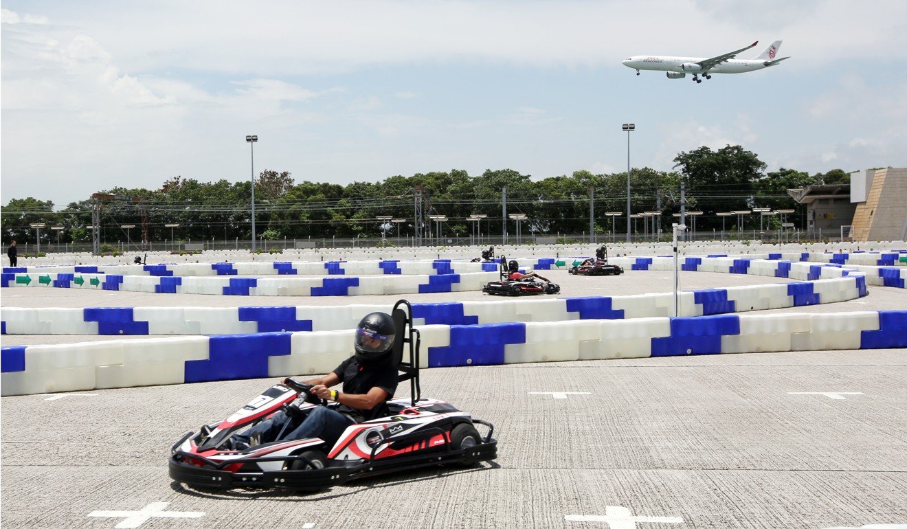 Lai Yuen has previously offered go-karting at its temporary Super Summer park at AsiaWorld Expo. Photo: Nora Tam