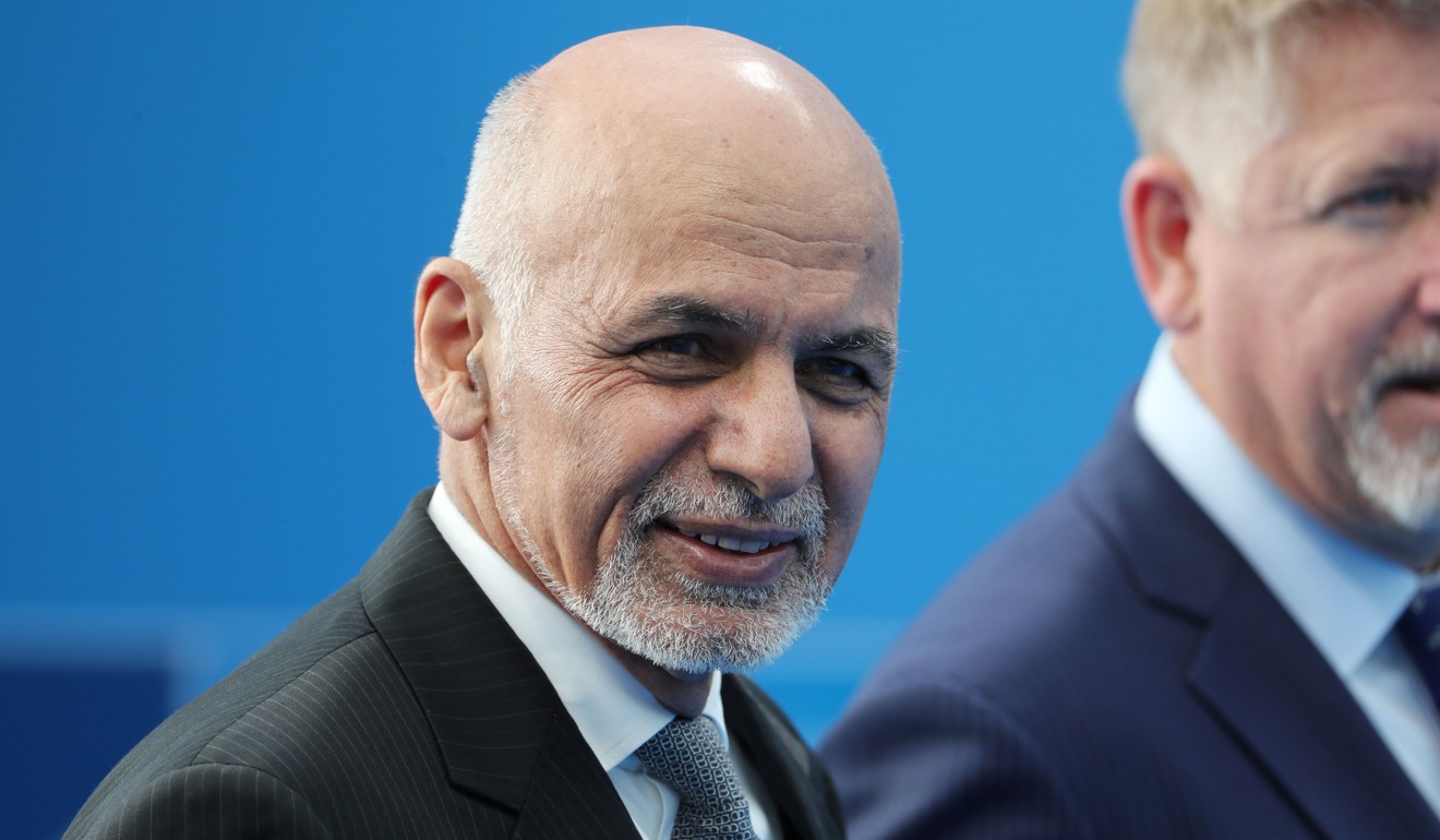 Afghanistan’s President Ashraf Ghani in July. Photo: AFP