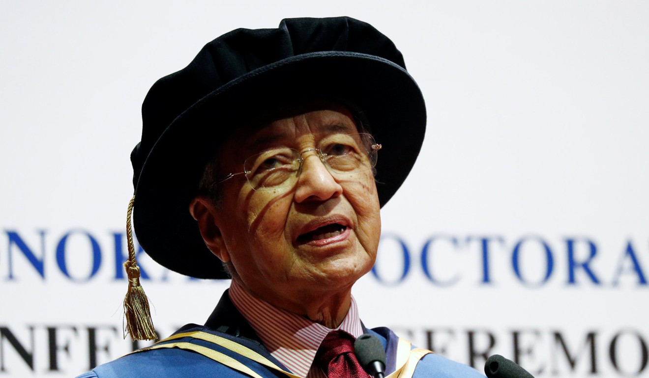 Malaysia's Prime Minister Mahathir Mohamad made the remarks in an interview with CNBC. Photo: Reuters