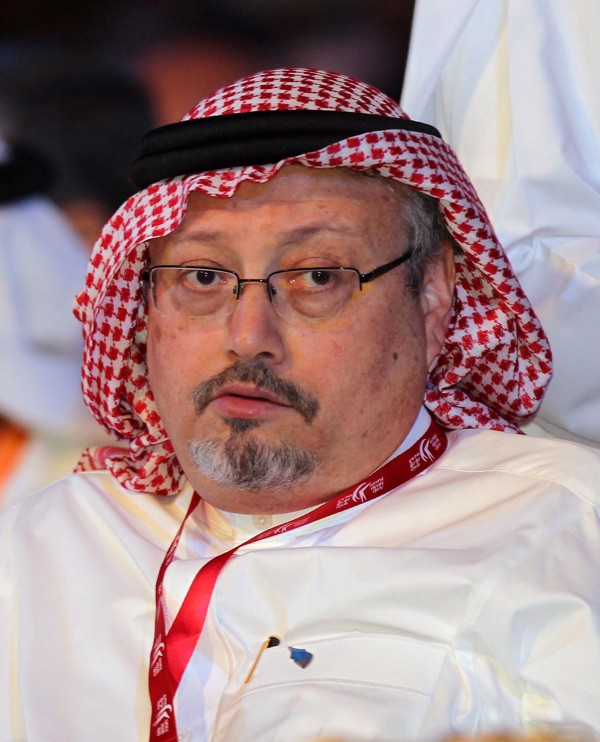Saudi journalist Jamal Khashoggi at the opening ceremony of 11th Arab Media Forum 2012 in Dubai. Photo: EPA