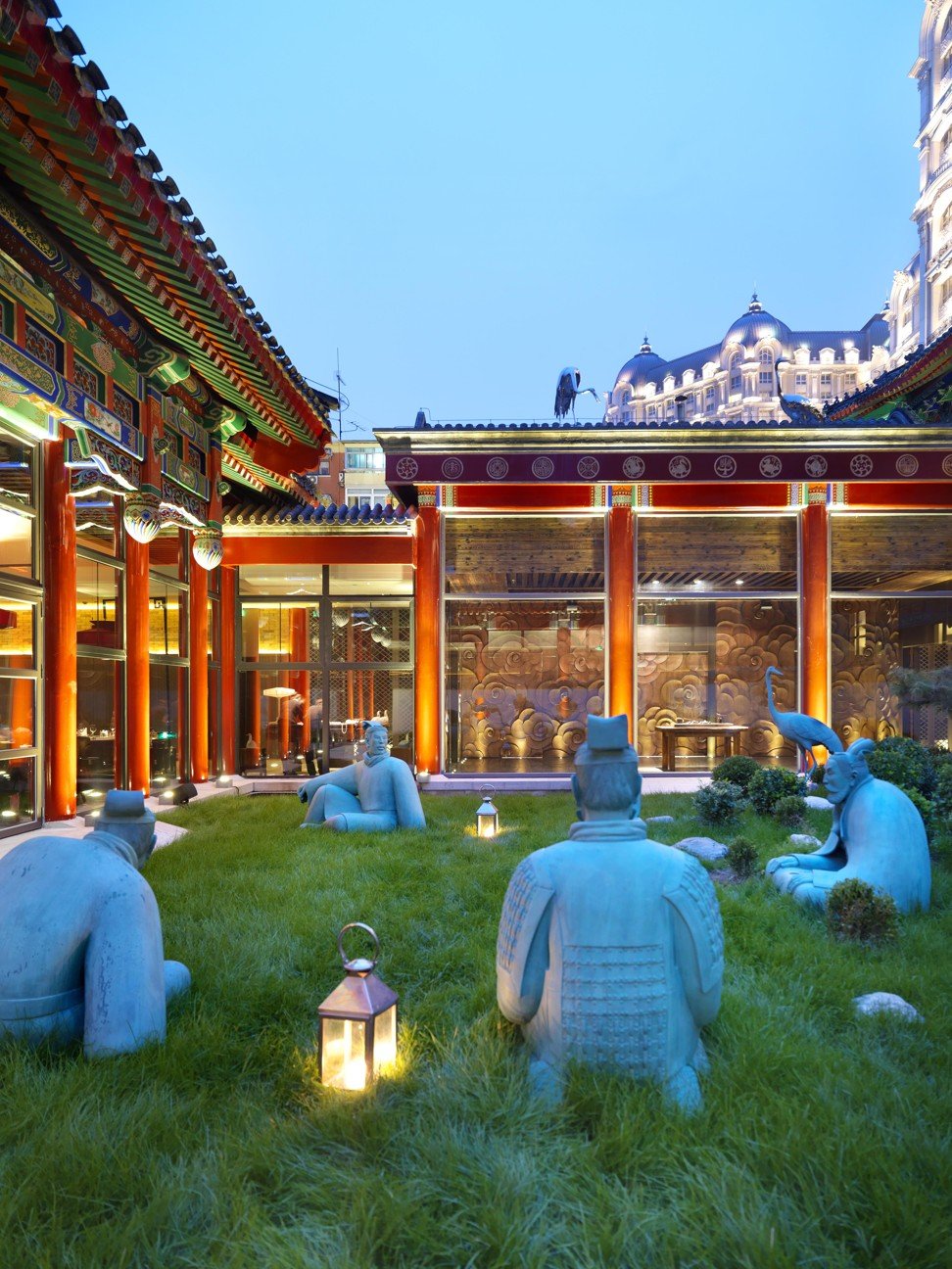 The courtyard at Duck de Chine. Photo: Duck de Chine
