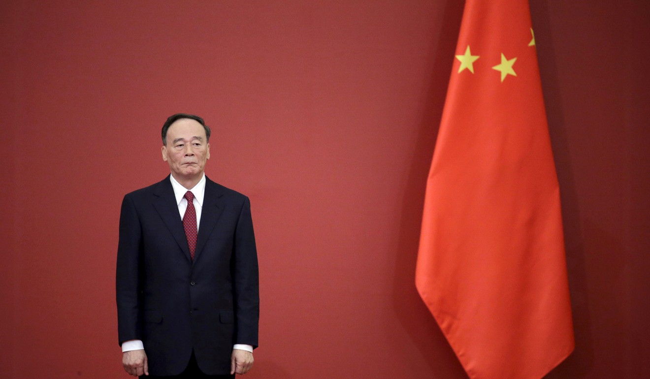 Chinese President Xi Jinping’s right hand man Wang Qishan. Photo: Reuters