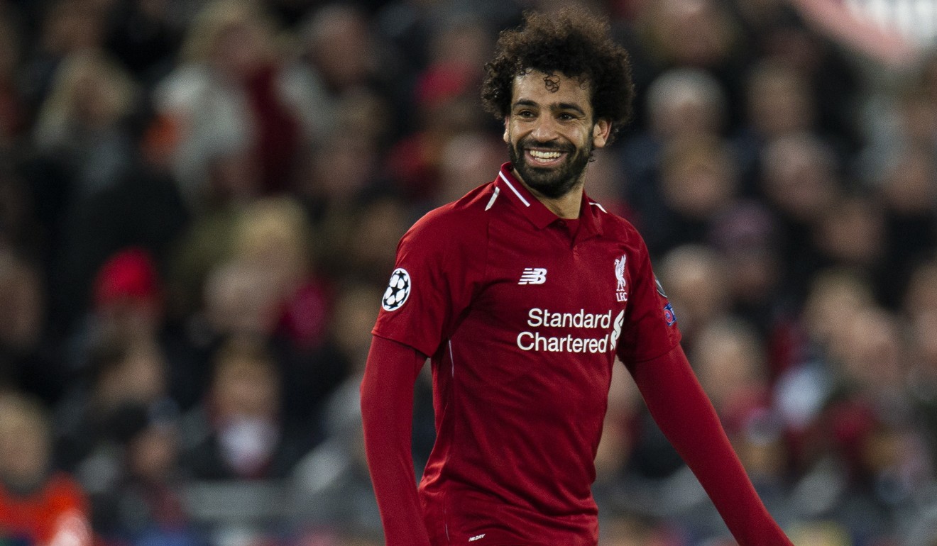Liverpool’s Mohamed Salah reacts. Photo: EPA