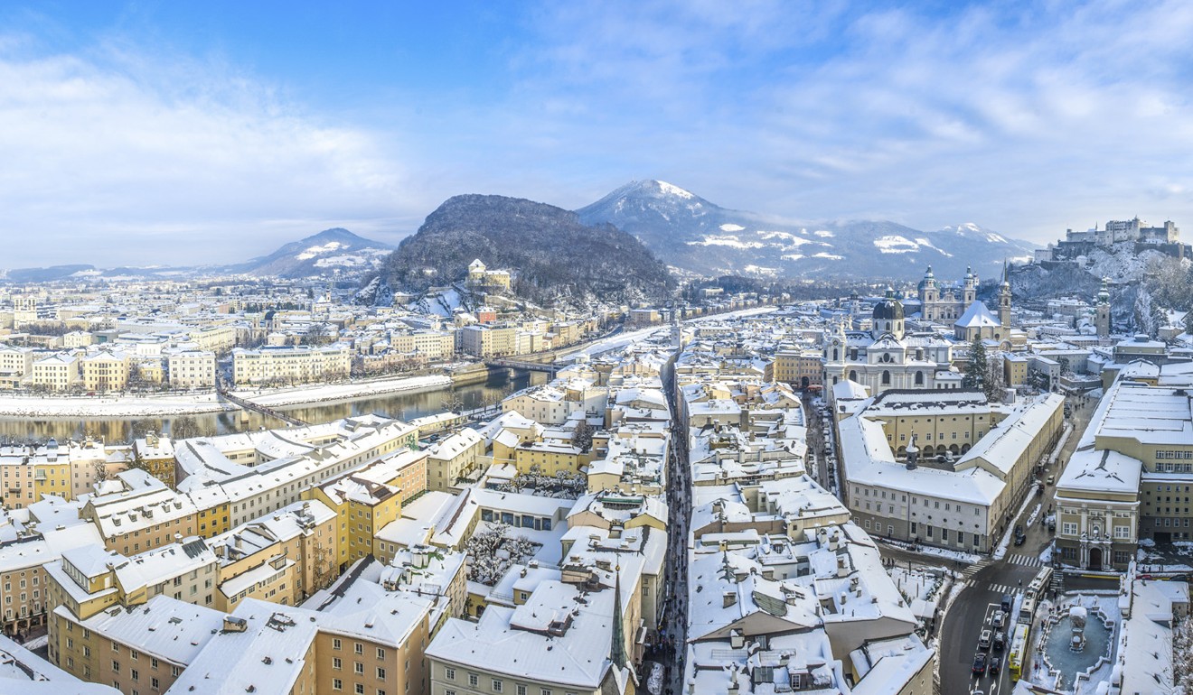 The city of Salzburg in winter. Picture: Tourism Salsburg