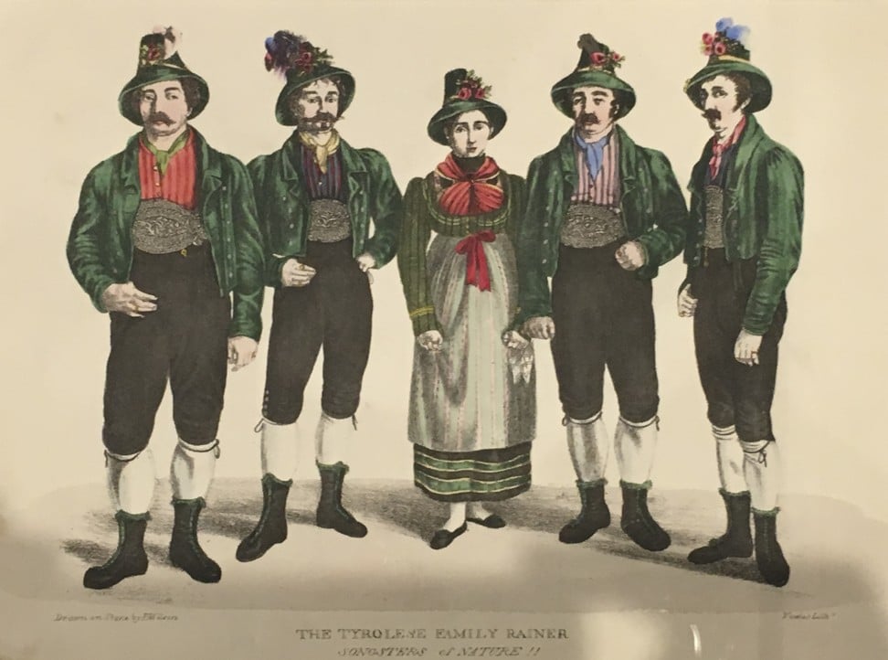 The Rainer family singers, who took the carol to America. Picture: Salzburg Museum
