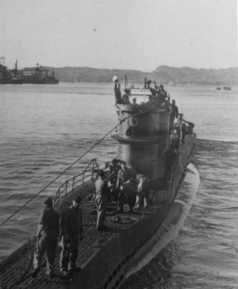 The crew on the deck of U-576. File photo: The Washington Post
