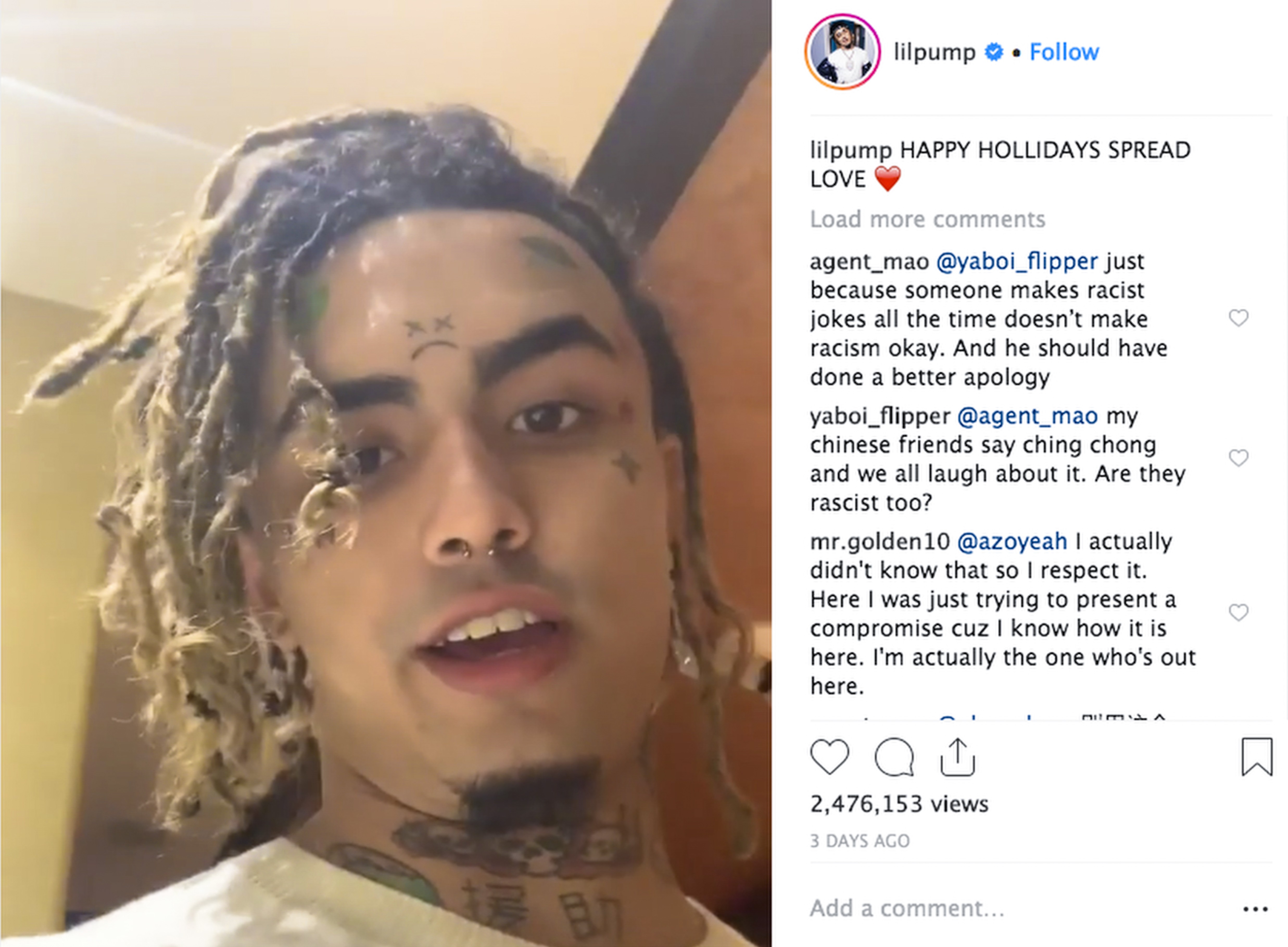 Rapper Lil Pump’s apology for racial slurs only fuels the backlash in