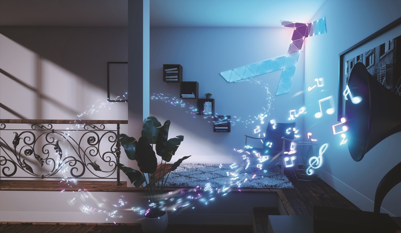 You can set the mood for a party with Nanoleaf’s smart lighting system, which reacts to the rhythm of music in real time.