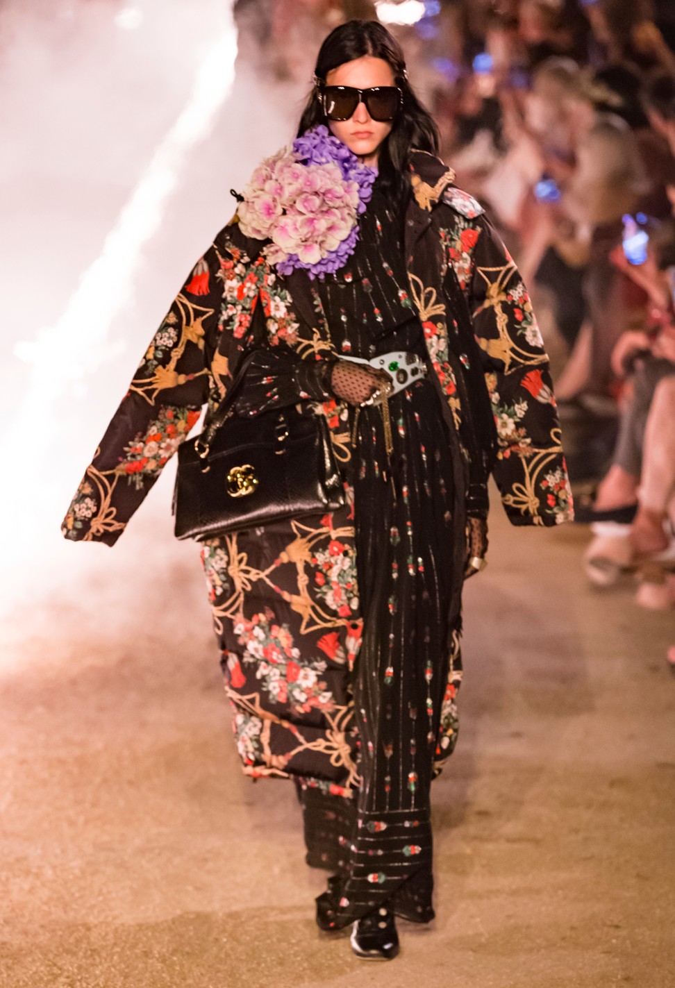 A look from Gucci’s cruise 2019 collection. Boho days are back. Gucci has been going down this route for seasons by falling for everything floral.