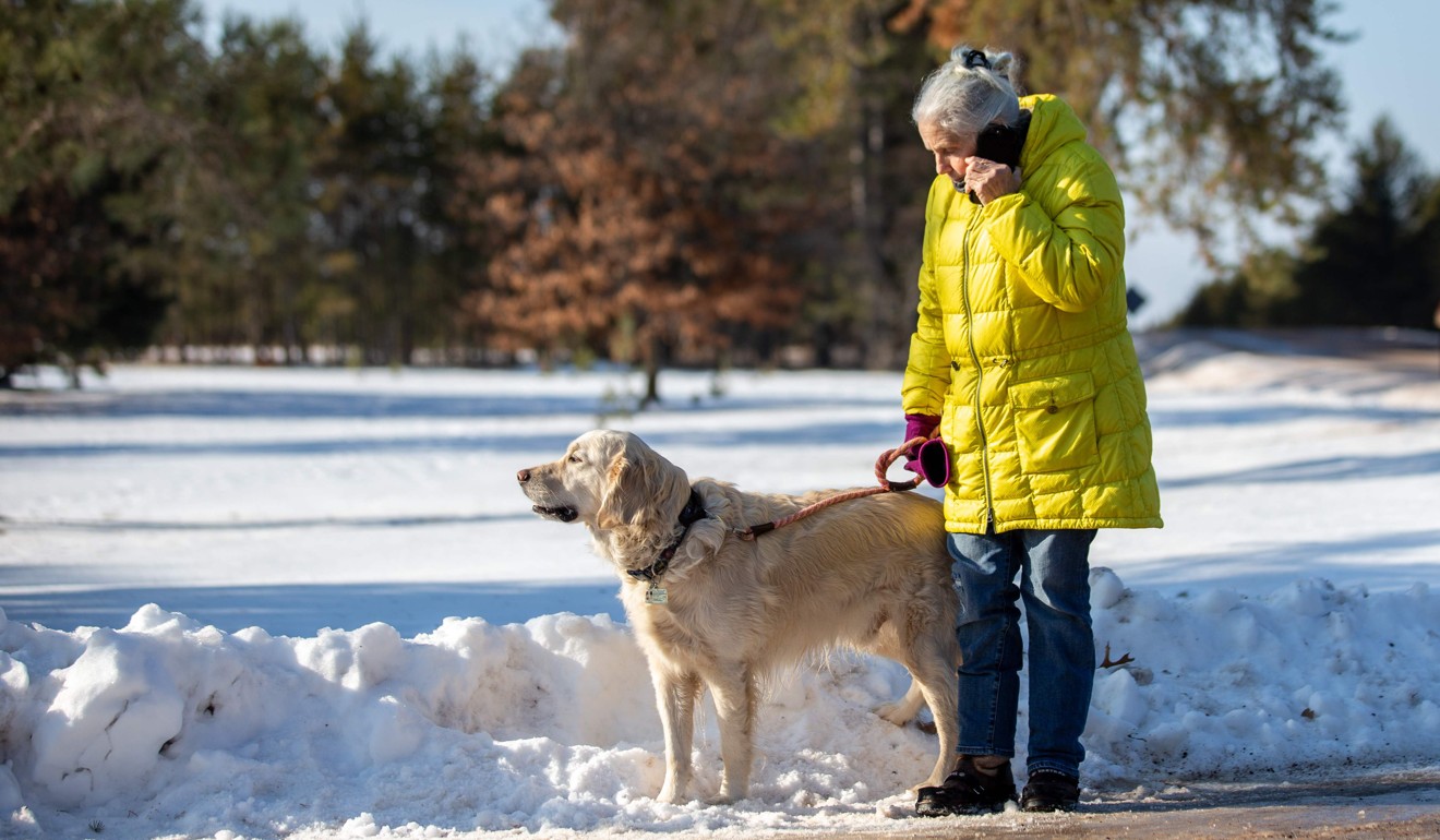 Jeanne Nutter was walking her dog in Wisconsin when she encountered Jayme Closs coming out of nearby woods, wearing oversized shoes and with her hair matted. Photo: Agence France-Presse