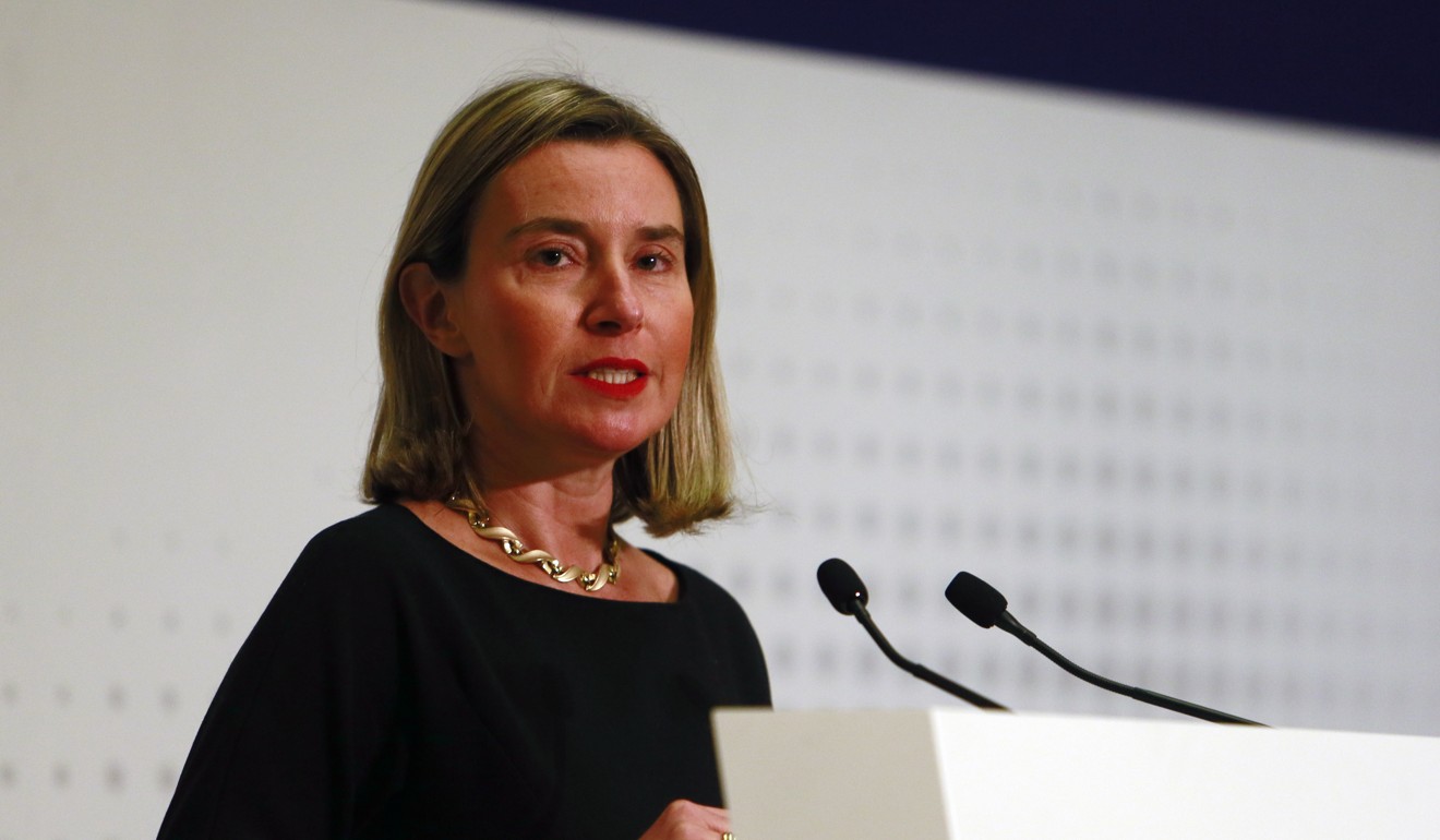 EU diplomatic chief Federica Mogherini has led the bloc’s efforts to salvage the Iran nuclear deal. Photo: EPA-EFE