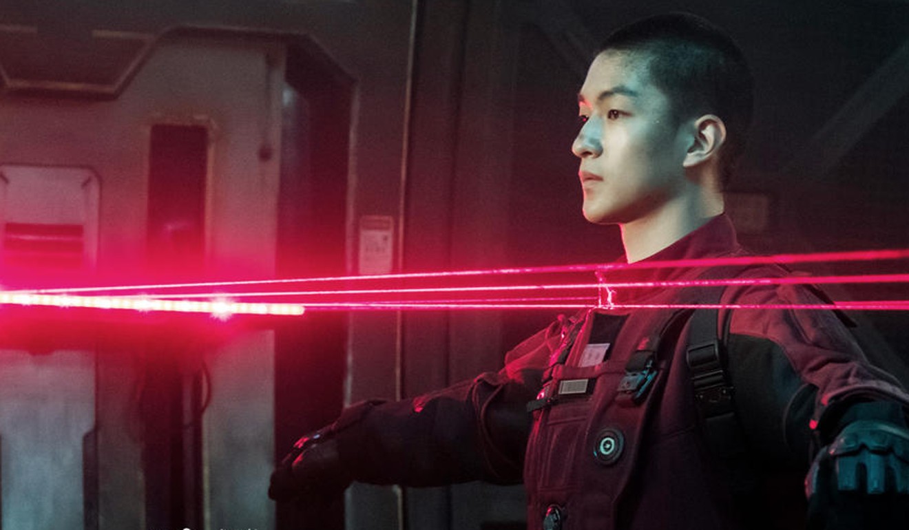 Qu Chuxiao in a still from The Wandering Earth. Photo: Future Affairs Administration