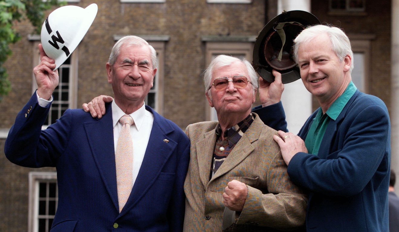 Bill Pertwee (left), Clive Dunn (centre) and Ian Lavender, stars of BBC’s second world war show Dad’s Army, at the Imperial War Museum in London on July 31, 1998. The first ever show of Dad’s Army was screened 30 years before, on July 31, 1968. Pertwee and Dunn are now deceased. Photo: Reuters