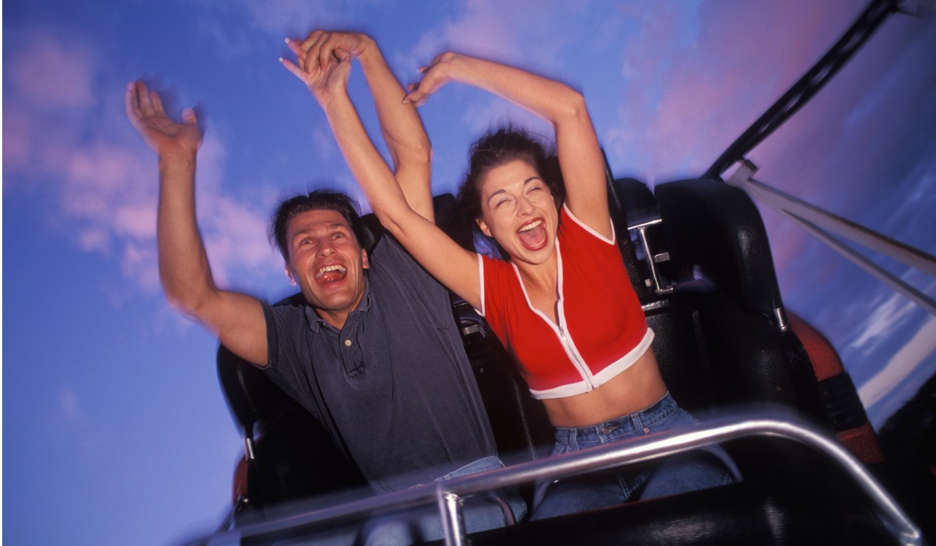 New couples may enjoy exciting experiences such as a roller-coaster ride. Photo: Alamy