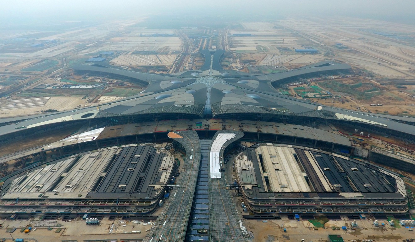 A new, under construction airport in Beijing. Photo: Xinhua