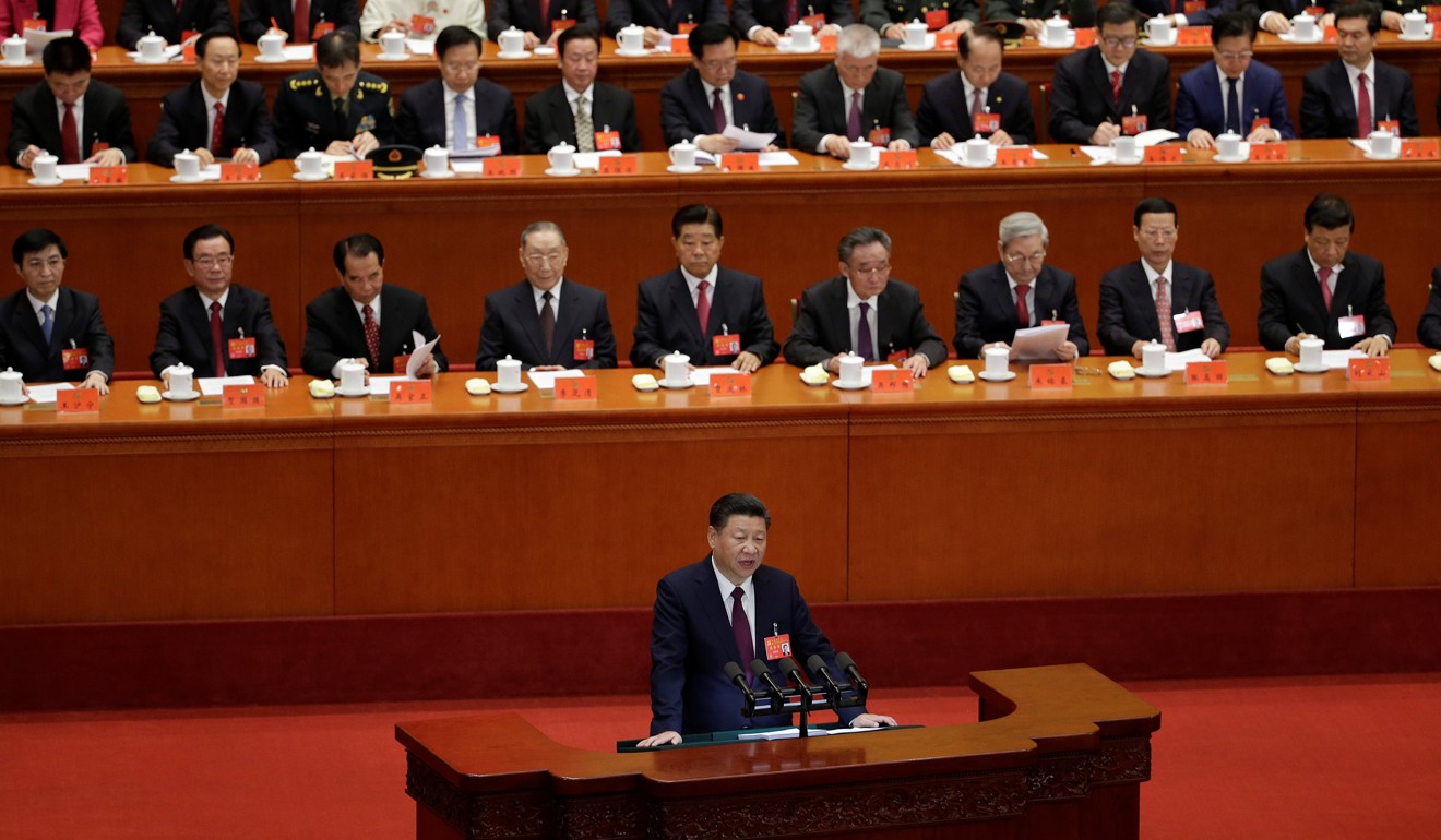 Chinese President Xi Jinping speaks during the opening of the 19th National Congress of the Communist Party of China at the Great Hall of the People in Beijing, China. Photo: Reuters
